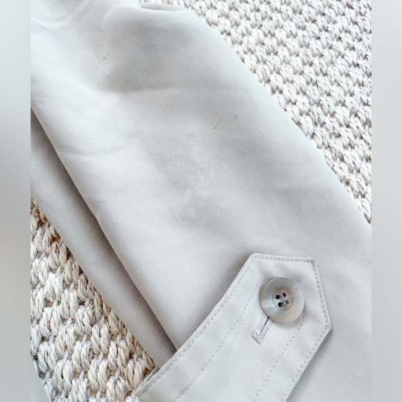 Burberry London Beige Trench Coat with Nova Check Lining Womens Size 12 - Picture 13 of 16